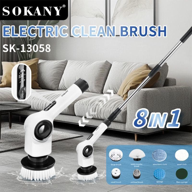 Sokany Electric Cleaning Brush 8 in 1