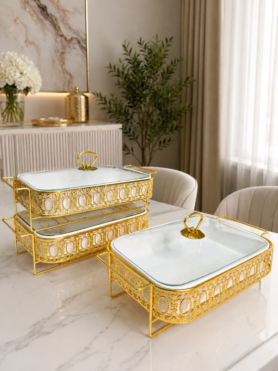 ceramic serving dishes 3 pcs set